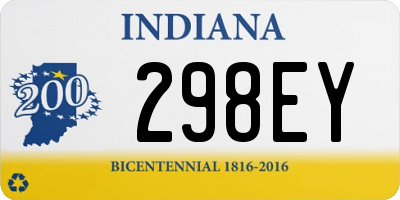 IN license plate 298EY