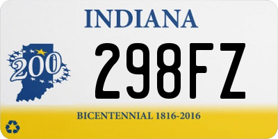 IN license plate 298FZ