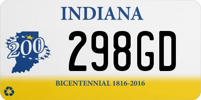 IN license plate 298GD