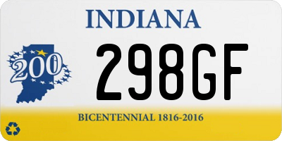 IN license plate 298GF