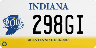 IN license plate 298GI