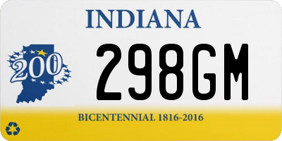 IN license plate 298GM