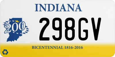 IN license plate 298GV