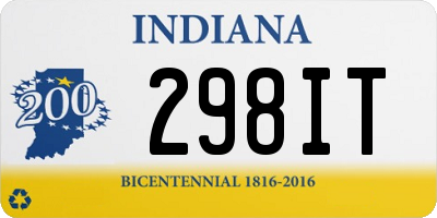 IN license plate 298IT