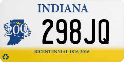 IN license plate 298JQ