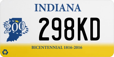IN license plate 298KD
