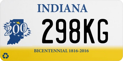 IN license plate 298KG