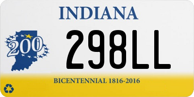 IN license plate 298LL