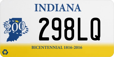 IN license plate 298LQ