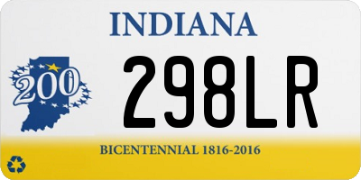 IN license plate 298LR