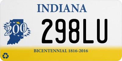 IN license plate 298LU