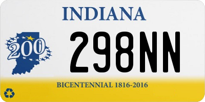 IN license plate 298NN