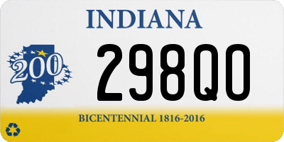 IN license plate 298QO