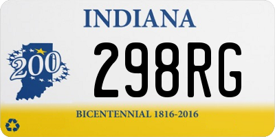 IN license plate 298RG