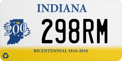 IN license plate 298RM