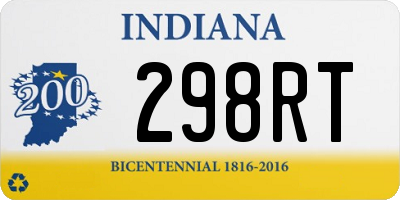 IN license plate 298RT