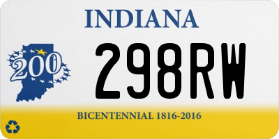 IN license plate 298RW