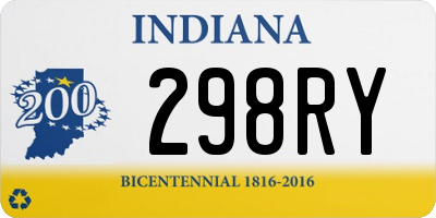 IN license plate 298RY