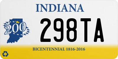 IN license plate 298TA