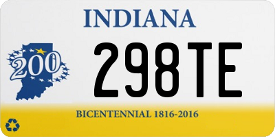 IN license plate 298TE