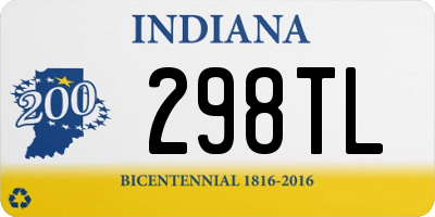 IN license plate 298TL