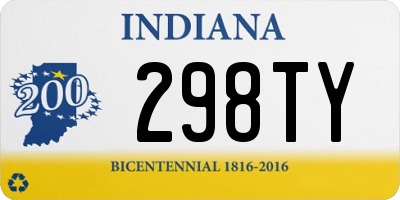 IN license plate 298TY