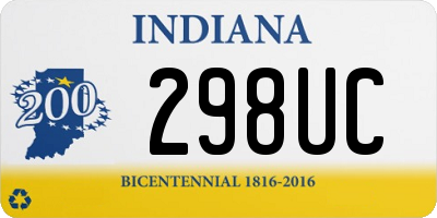 IN license plate 298UC