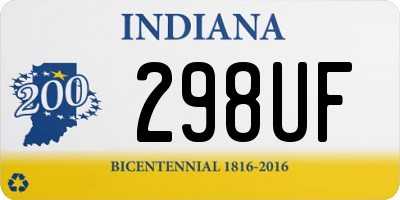 IN license plate 298UF