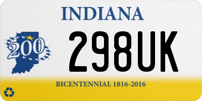 IN license plate 298UK