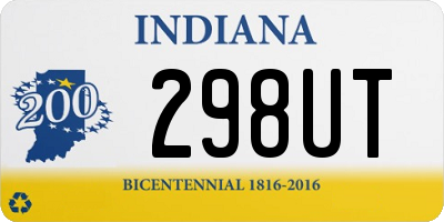 IN license plate 298UT