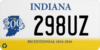 IN license plate 298UZ