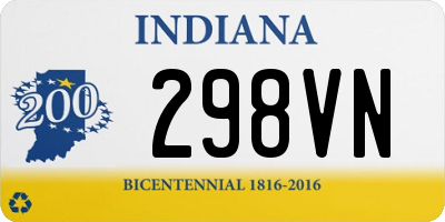 IN license plate 298VN