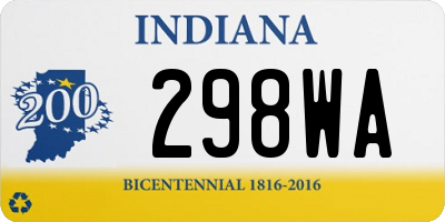 IN license plate 298WA