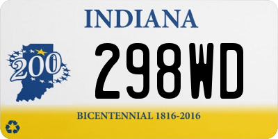 IN license plate 298WD