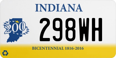 IN license plate 298WH