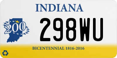 IN license plate 298WU