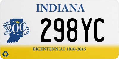 IN license plate 298YC