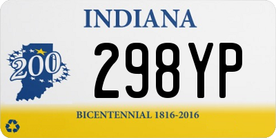 IN license plate 298YP