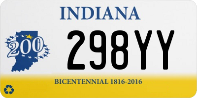 IN license plate 298YY