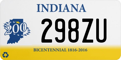 IN license plate 298ZU