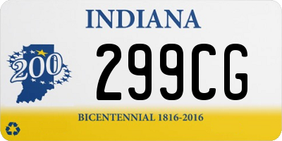 IN license plate 299CG