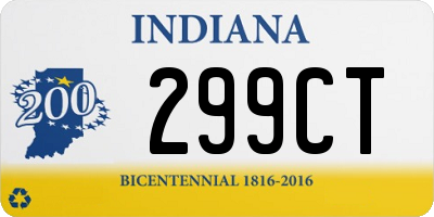 IN license plate 299CT