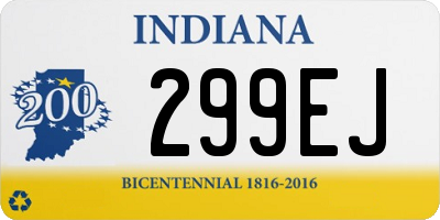 IN license plate 299EJ