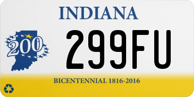 IN license plate 299FU