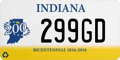 IN license plate 299GD