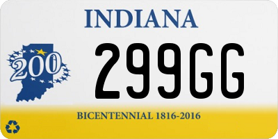 IN license plate 299GG