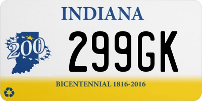 IN license plate 299GK