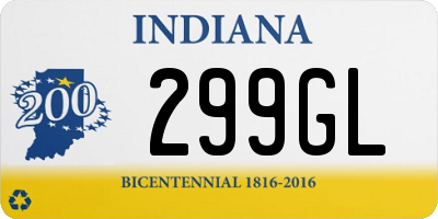 IN license plate 299GL