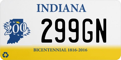 IN license plate 299GN