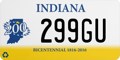 IN license plate 299GU
